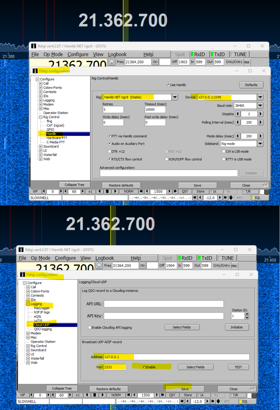 Connecting FLDIGI to Station Master Pro